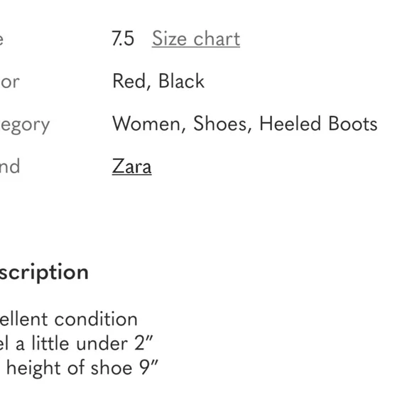 Zara Red, Black and Snake-Print Western Ankle Boots - Picture 6 of 7